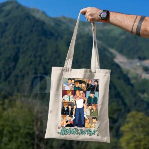 Nick and Charlie Heartstopper Art Eras Tour Canvas Tote Bag Ver2