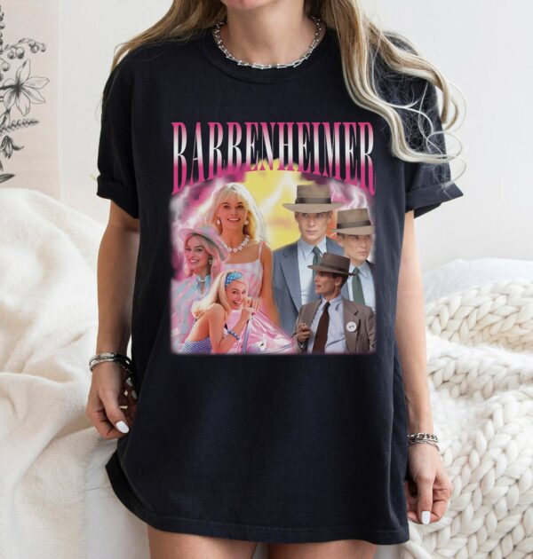 Barbie Movie Oppenheimer Shirt Christopher Nolan Margot Robbie