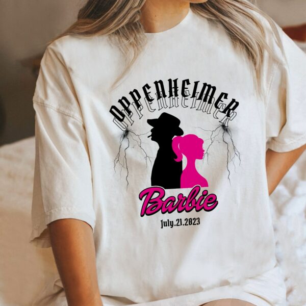 Barbie Movie Oppenheimer Shirt Christopher Nolan Margot Robbie