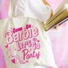 Come On Barbie Let’s Go Party Canvas Tote Bag