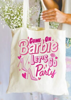 Come On Barbie Let’s Go Party Canvas Tote Bag