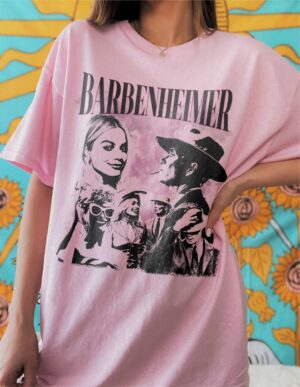 Vintage Barbenheimer Shirt Comeon Baby Lets Go Party