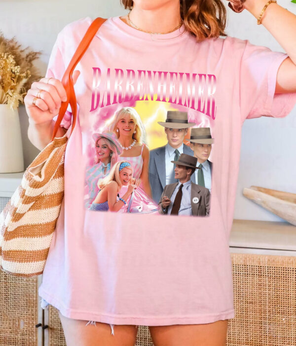 Barbie Movie Oppenheimer Shirt Christopher Nolan Margot Robbie