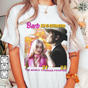 The Ultimate Double Feature Oppenheimer 2023 Movie Tee Barbie Shirt
