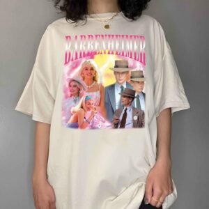 Barbie Movie Oppenheimer Shirt, Christopher Nolan Margot Robbie