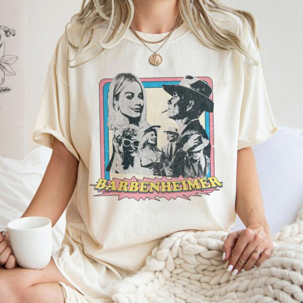 Retro Barbenheimer Shirt Funny Barbie Movie Tshirt