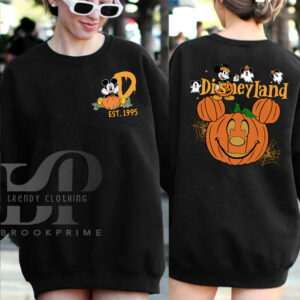 Retro Disneyland Halloween 2 Side Sweatshirt