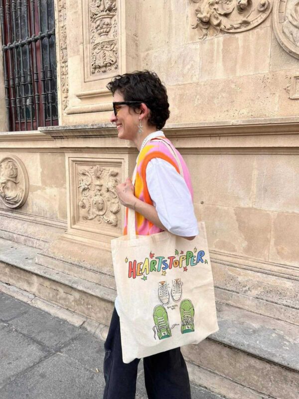 Heartstopper Inspired Book Canvas Tote Bag