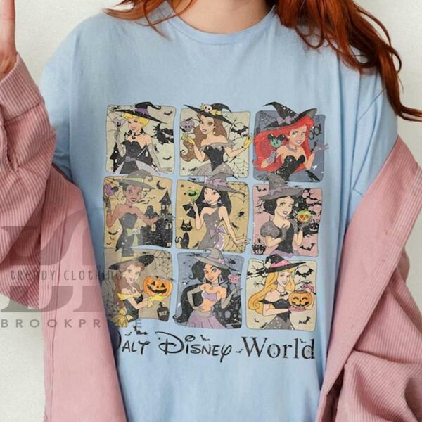 Retro Walt Disney World Princess Halloween Shirt