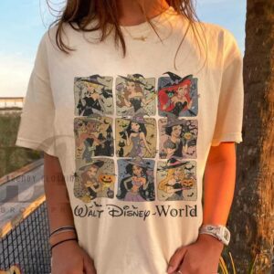 Retro Walt Disney World Princess Halloween Shirt