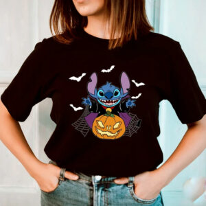 Stitch Pumpkin Halloween Shirt