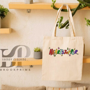 Heartstopper Letter Print Canvas Tote Bag