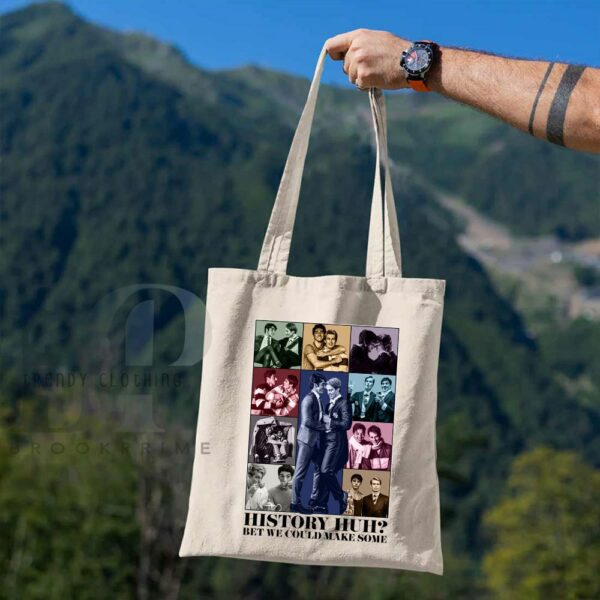 History, Huh? Red White and Royal Blue Canvas Tote Bag