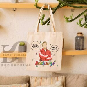 Heartstopper Nick and Charlie “Im Bi, Actually” Canvas Tote Bag