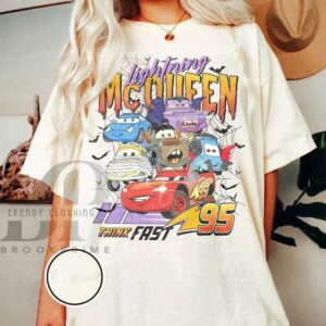 Retro Disney Lightning Mcqueen Pixar Cars Halloween Shirt