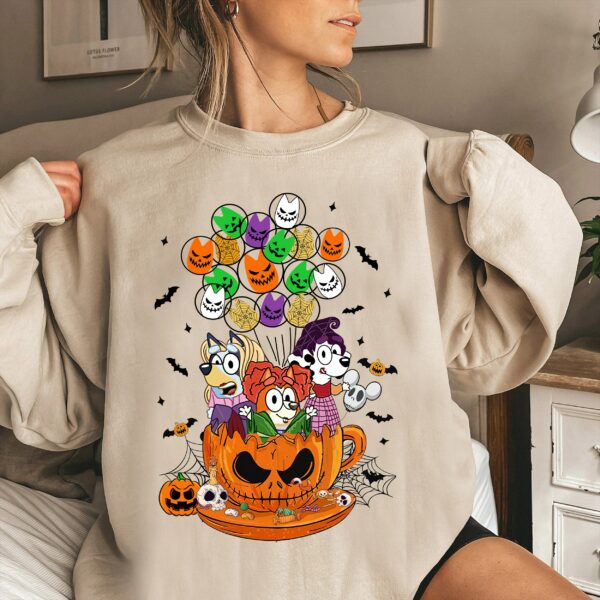 Bluey Bingo Halloween Balloons Sweatshirt