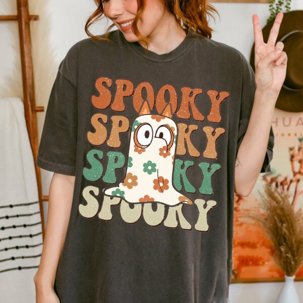 Bluey Spooky Bingo Happy Halloween Shirt