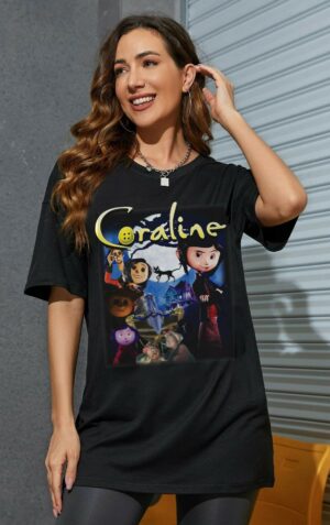 Coraline Doll, Coraline Horror Cartoon Shirt