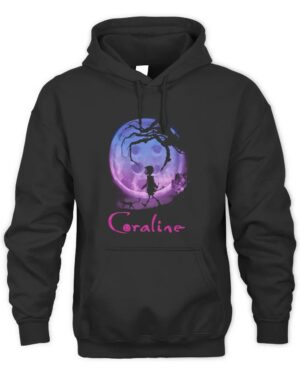 Coraline Merch Coraline Button Moon Jumbo Shirt Hoodie Sweatshirt