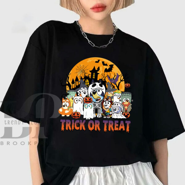 Disney Bluey Family Treat Or Trick Halloween Sweatshirt