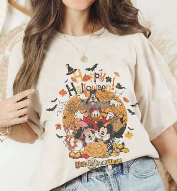 Vintage Mickey And Friends Halloween Shirt