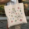 Heartstopper Leaves Hi Cute Shoes Canvas Tote Bag