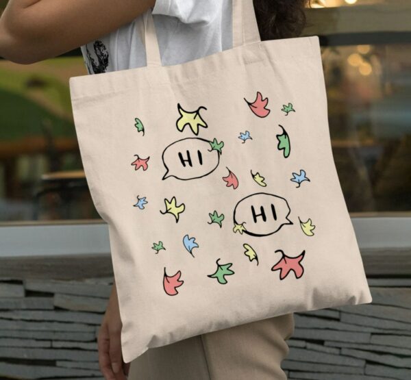 Heartstopper Hi Leaves Canvas Tote Bag