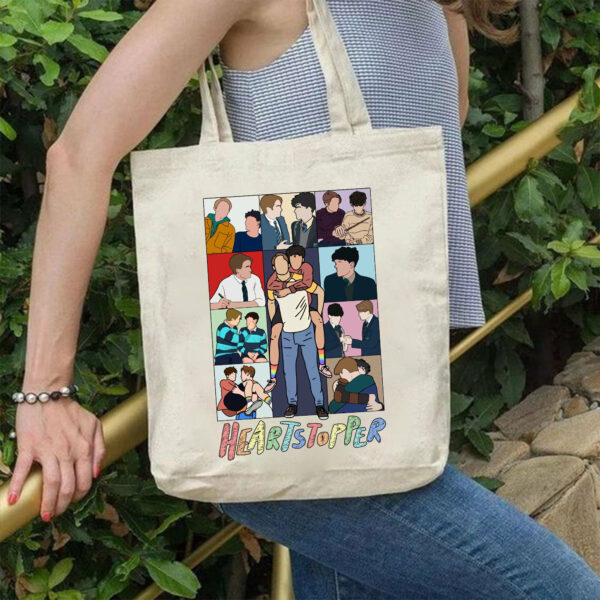 Heartstopper Season 2 Colorful Canvas Tote Bag