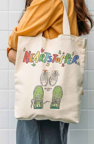 Heartstopper Inspired Book Canvas Tote Bag