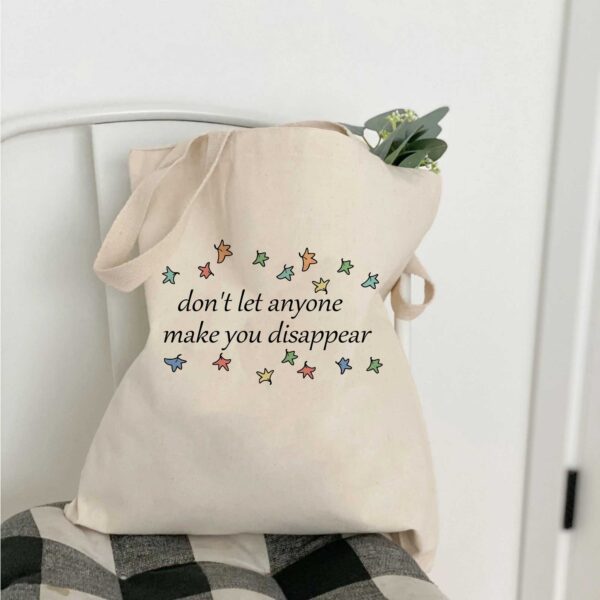 Heartstopper Don’t Let Anyone Make You Disappear Canvas Tote Bag