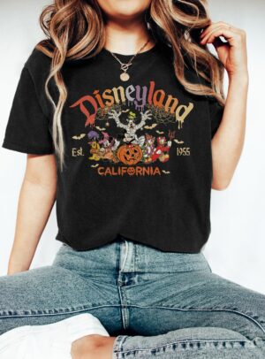 Vintage Disneyland Halloween Shirt, Disneyland 1955 California Halloween Shirt