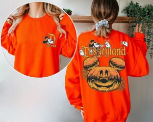 Vintage Pumskin Disneyland Halloween 2 Side Shirt