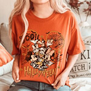 Vintage Disney Mickey And Friends Halloween Shirt