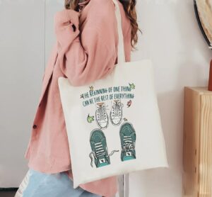 Heartstopper Leaves And Cute Shoes Canvas Tote Bag