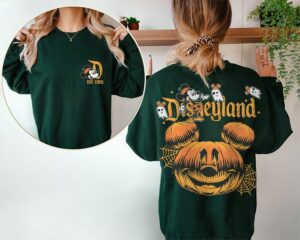 Vintage Pumskin Disneyland Halloween 2 Side Shirt