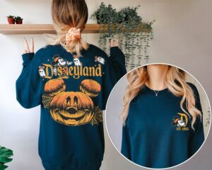 Vintage Pumskin Disneyland Halloween 2 Side Shirt