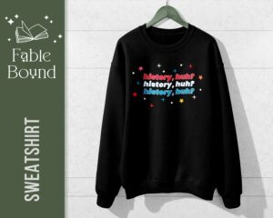 Bookish Sweatshirt Red White and Royal Blue