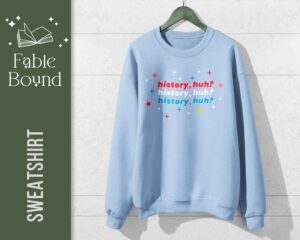 Bookish Sweatshirt Red White and Royal Blue