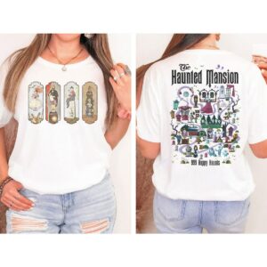 The Haunted Mansion Map Disney Halloween Shirt