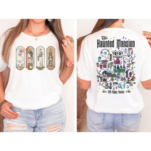 The Haunted Mansion Map Disney Halloween Shirt