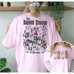 The Haunted Mansion Map Disney Halloween Shirt