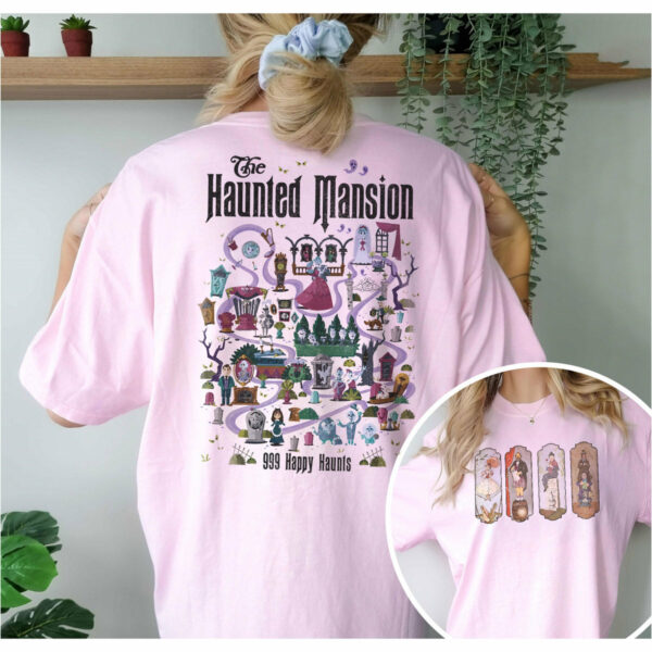 The Haunted Mansion Map Disney Halloween Shirt