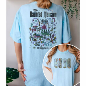 The Haunted Mansion Map Disney Halloween Shirt