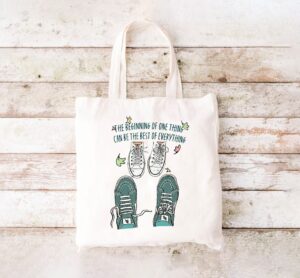 Heartstopper Leaves and Cute Shoes Canvas Tote Bag