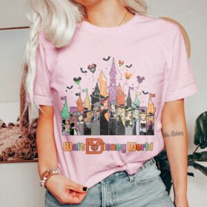 Vintage Disney Princess Castle Walt Disney World Halloween Shirt