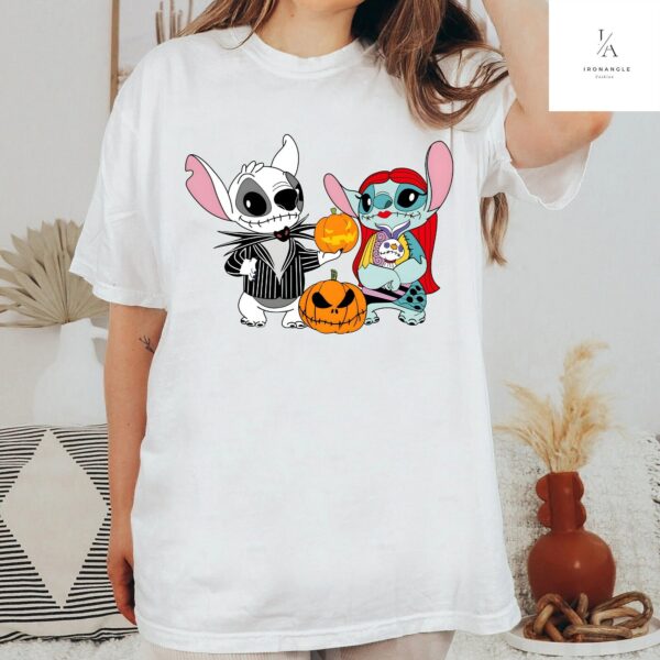 Stitch And Angel Disney Halloween Shirt