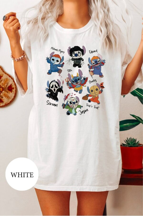 Stitch Horror Film Characters Halloween Shirt