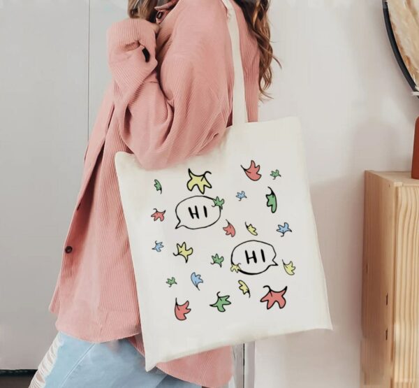 Heartstopper Hi Leaves Canvas Tote Bag