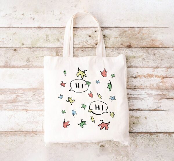 Heartstopper Hi Leaves Canvas Tote Bag