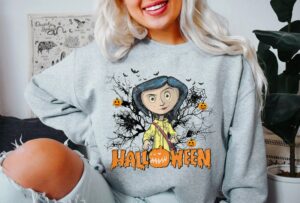 Vintage Coraline Tshirt Sweatshirt Halloween Gift